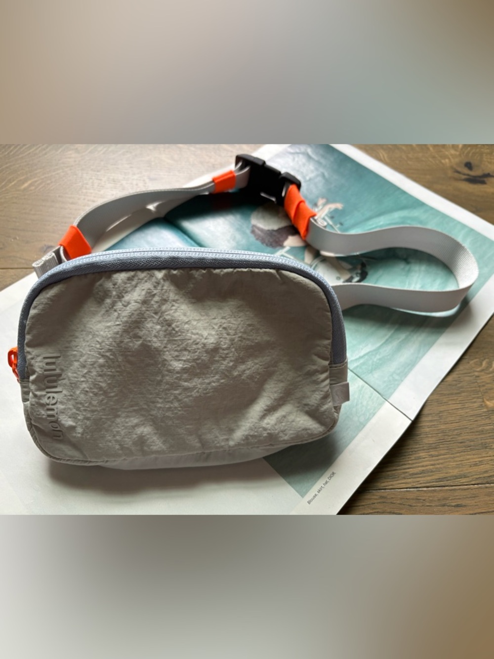 Lululemon Adjustable Mini Belt Bag In Vapor/Light Gray/Blue